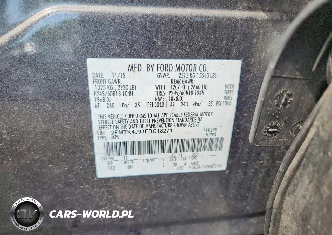 2015 Ford Edge Sel VIN:2FMTK4J93FBC18271 - 12