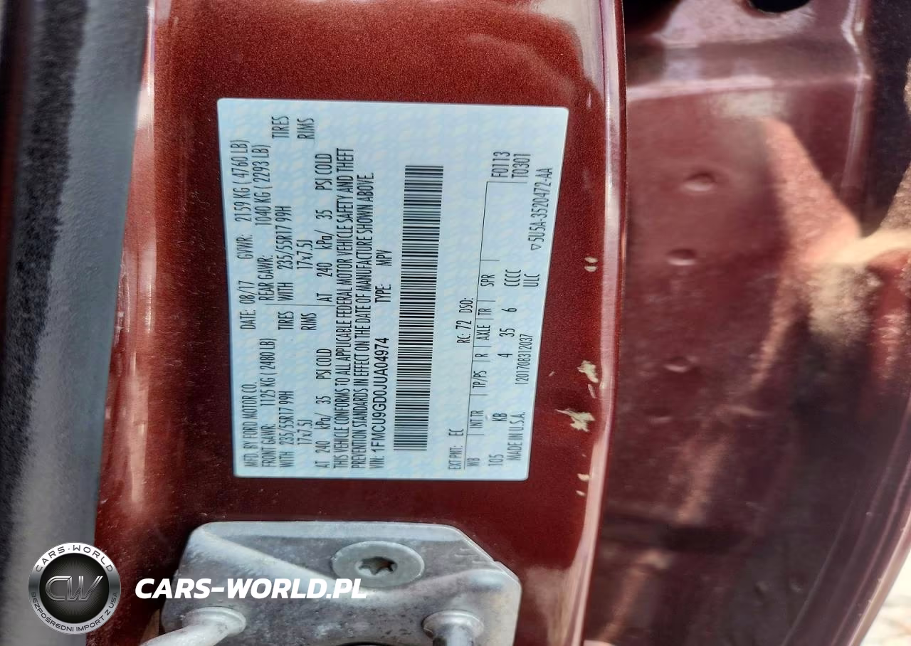 2018 Ford Escape Se VIN:1FMCU9GD0JUA04974 - 13