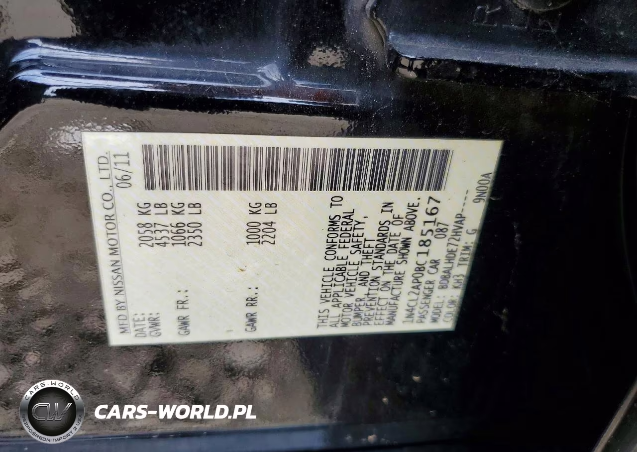 2011 Nissan Altima Hybrid VIN:1N4CL2AP0BC185167 - 12