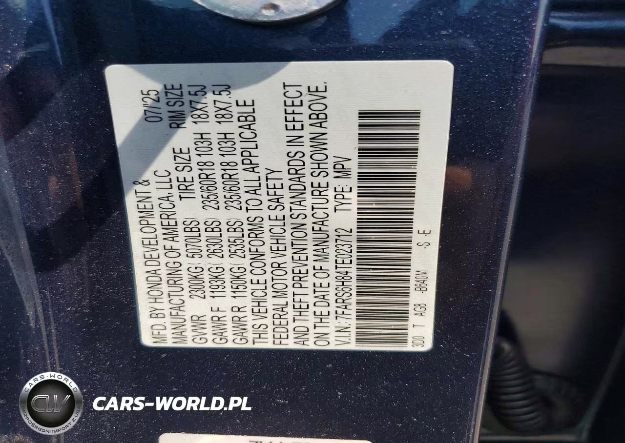 2026 Honda Cr-V Sport-L VIN:7FARS6H84TE023712 - 13