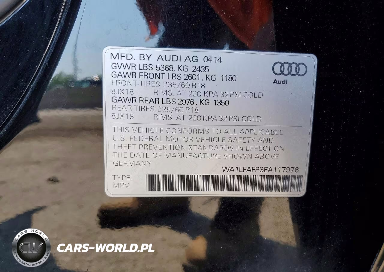 2014 Audi Q5 Premium Plus VIN:WA1LFAFP3EA117976 - 13