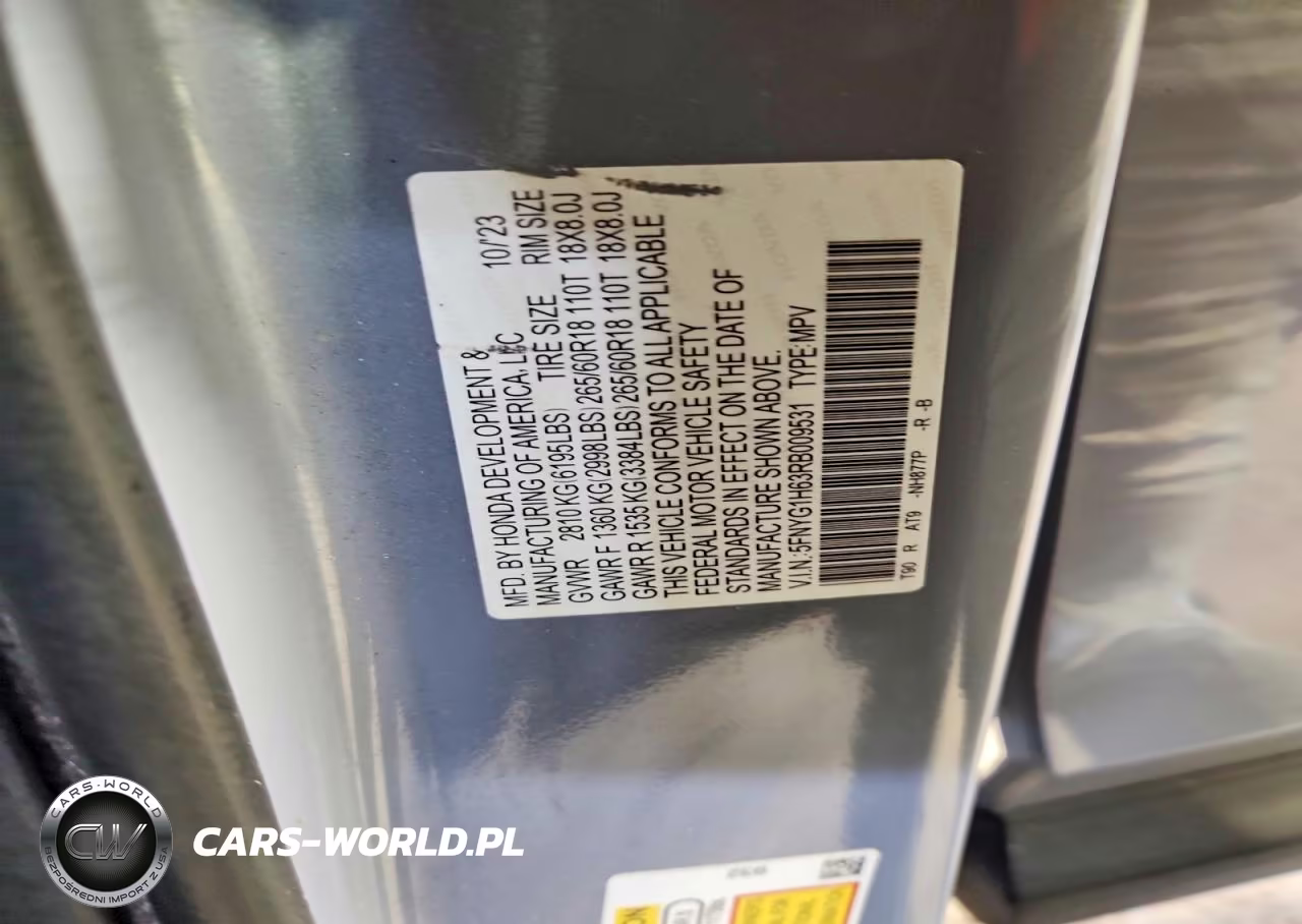 2024 Honda Pilot Trailsport VIN:5FNYG1H63RB009531 - 14