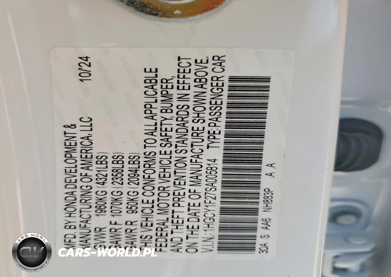 2025 Honda Accord Lx VIN:1HGCY1F27SA005814 - 12