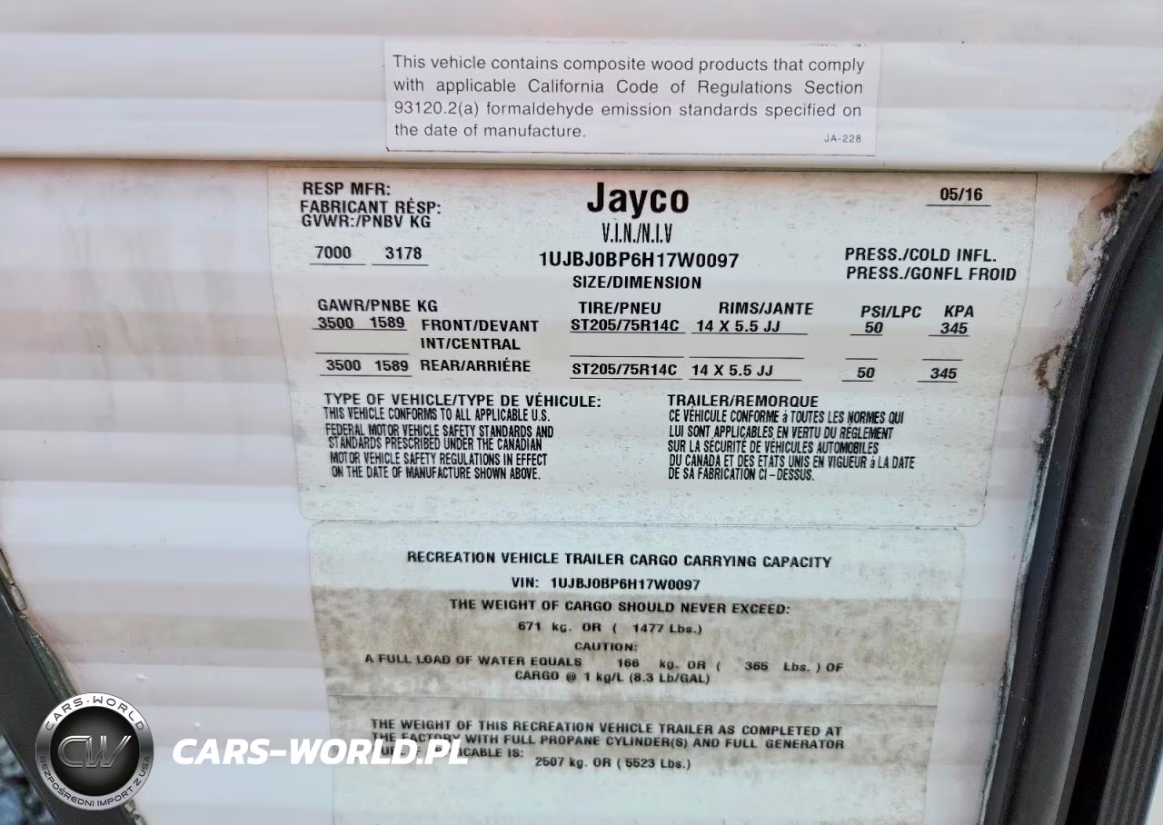 2017 Jayc Uk VIN:1UJBJ0BP6H17W0097 - 10