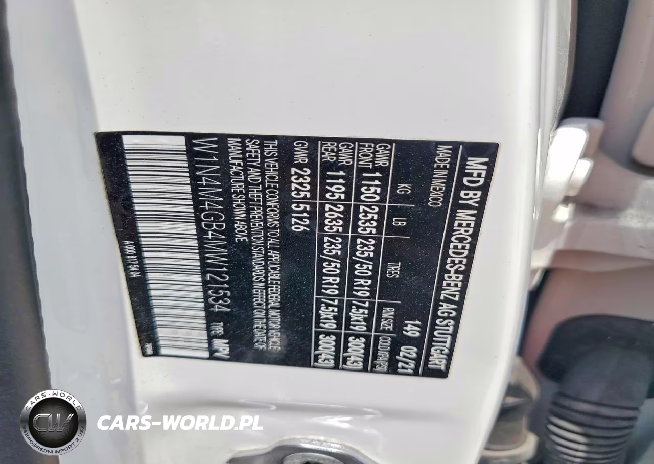 2021 Mercedes-Benz Glb 250 VIN:W1N4M4GB4MW121534 - 13