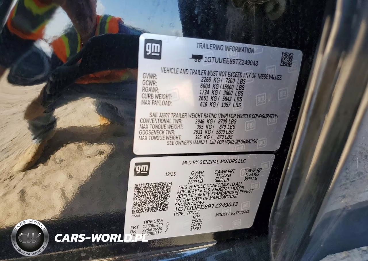 2026 GMC Sierra K1500 At4 VIN:1GTUUEE89TZ249043 - 12