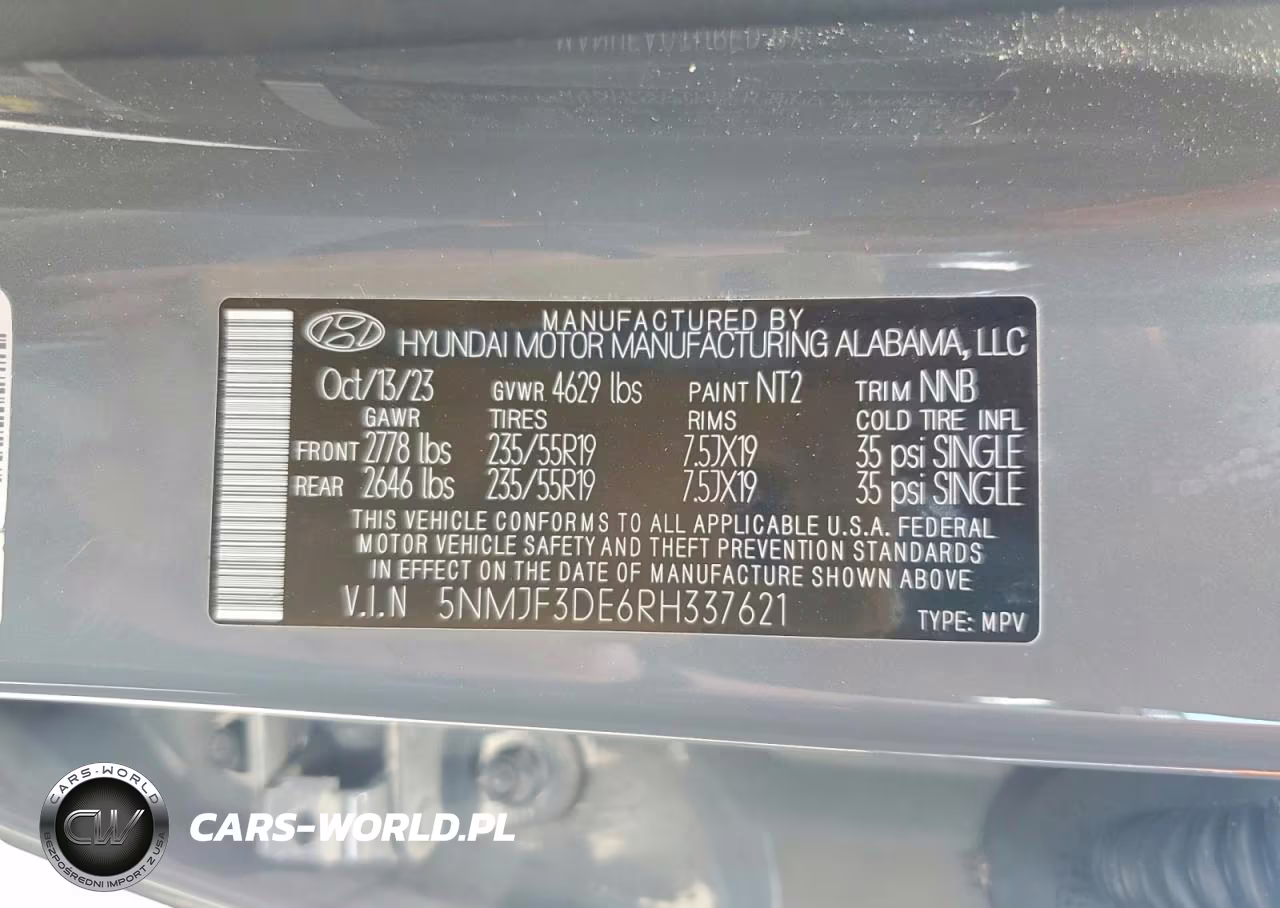 2024 Hyundai Tucson Sel VIN:5NMJF3DE6RH337621 - 14