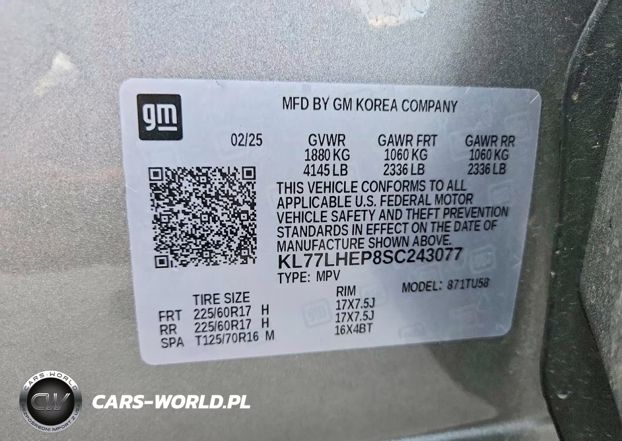 2025 Chevrolet Trax 1Lt VIN:KL77LHEP8SC243077 - 14