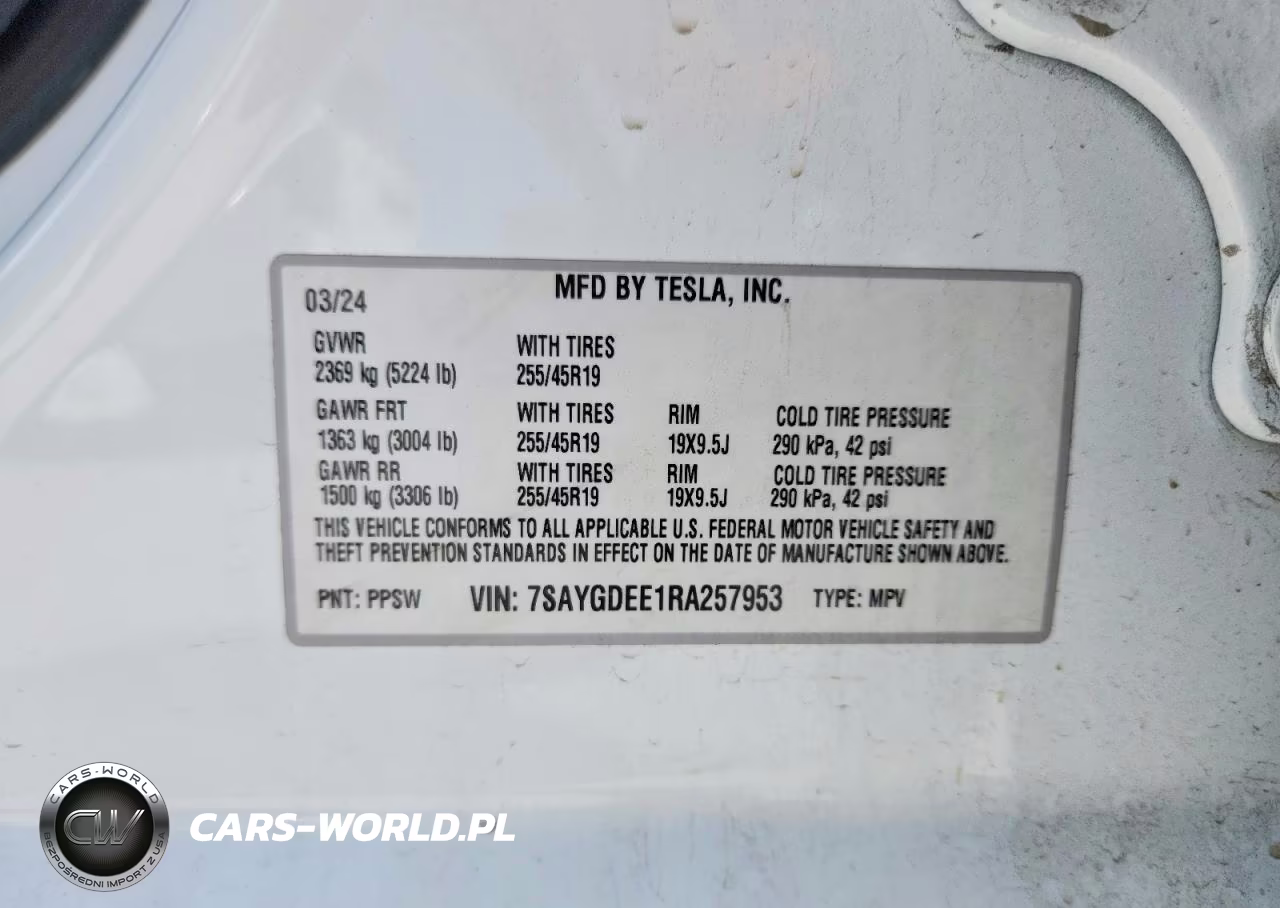 2024 Tesla Model Y VIN:7SAYGDEE1RA257953 - 13