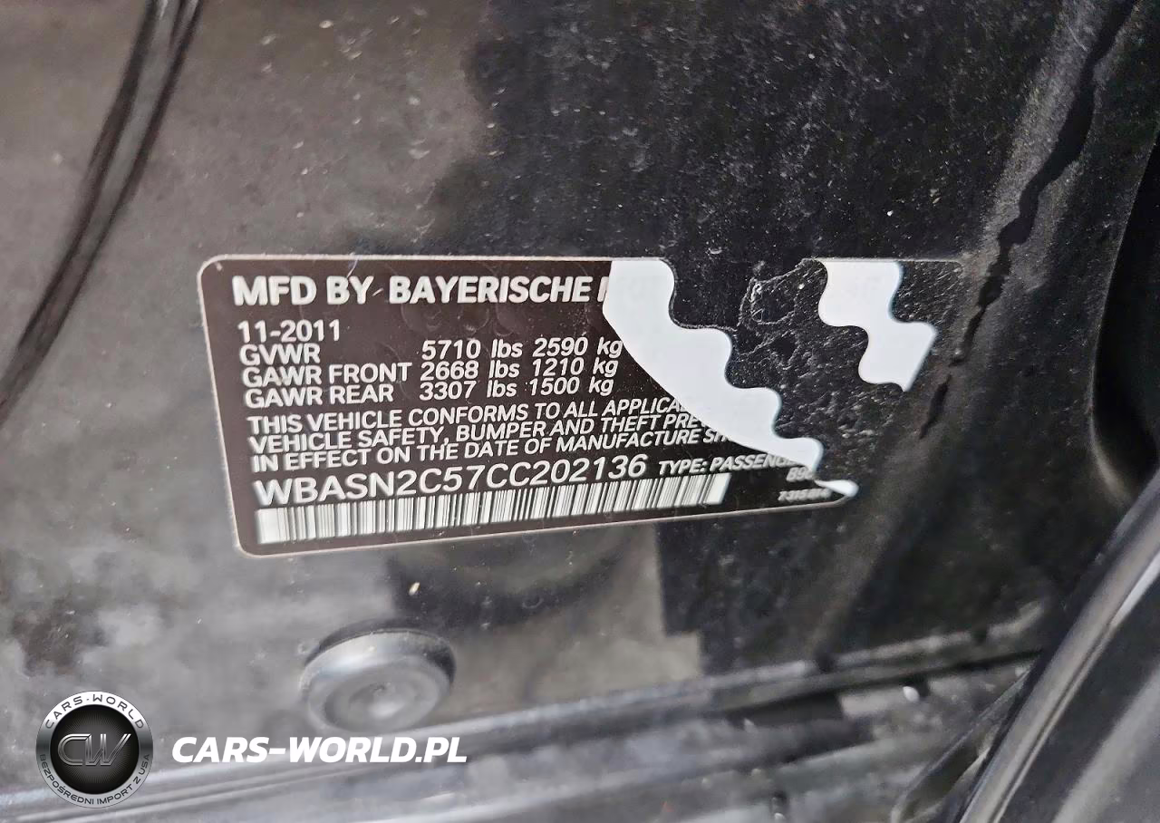 2012 BMW 535 Igt VIN:WBASN2C57CC202136 - 12