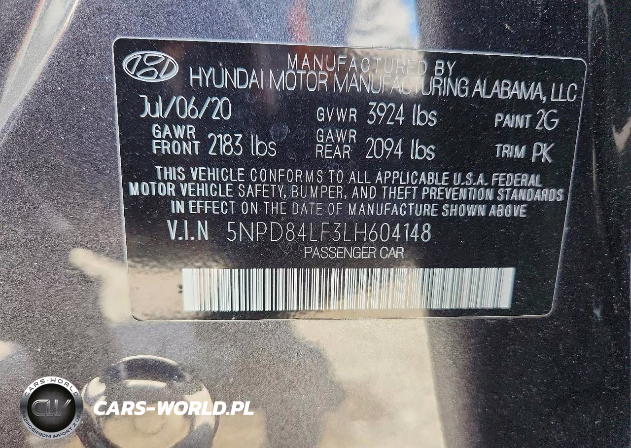 2020 Hyundai Elantra Value Edition VIN:5NPD84LF3LH604148 - 12