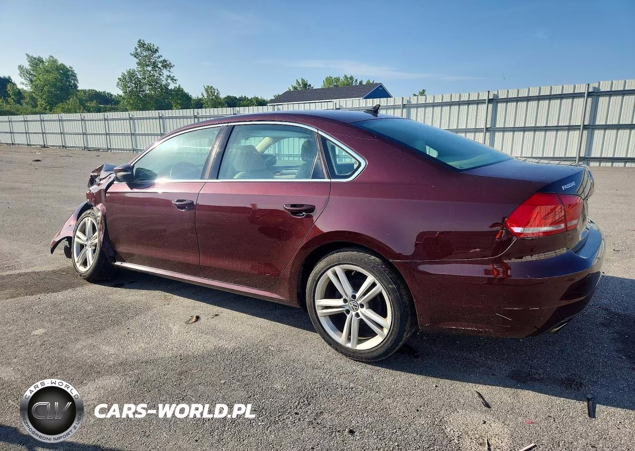 2014 Volkswagen Passat Se VIN:1VWBT7A38EC047801 - 2