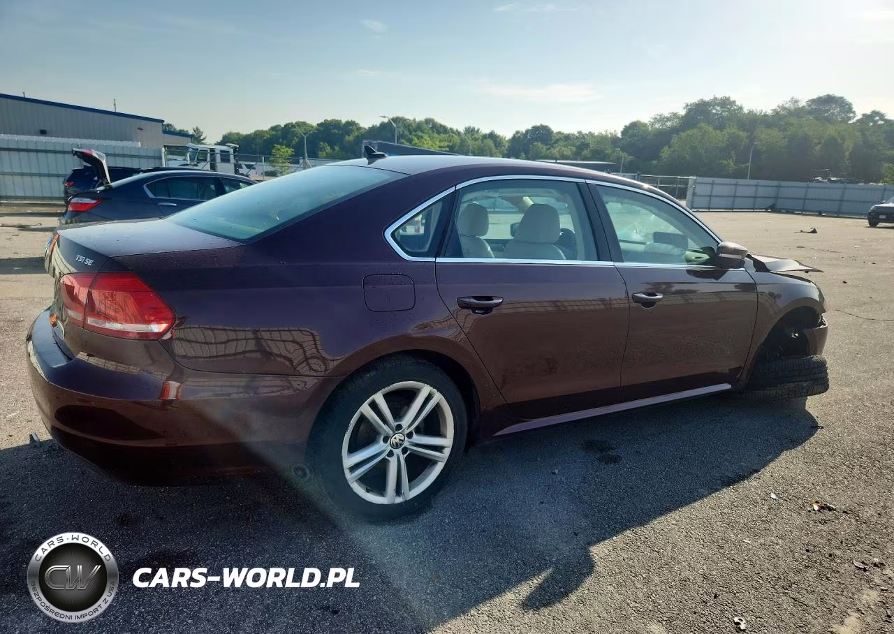 2014 Volkswagen Passat Se VIN:1VWBT7A38EC047801 - 3