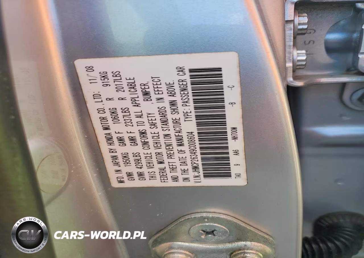 2009 Honda Accord Lx VIN:JHMCP26349C008604 - 12
