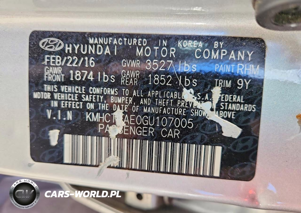 2016 Hyundai Accent Se VIN:KMHCT4AE0GU107005 - 12