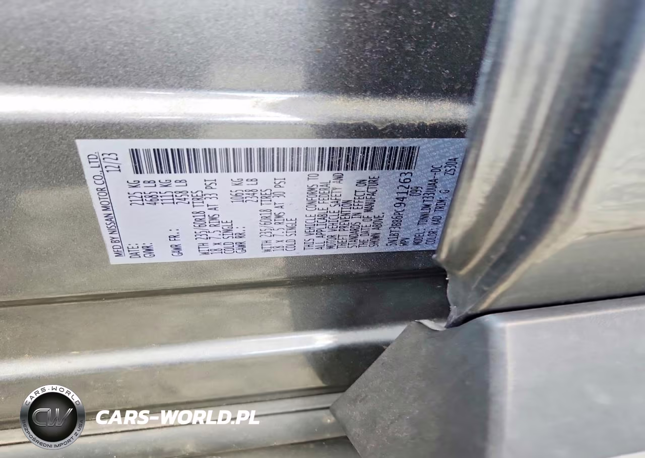 2023 Nissan Rogue Sv VIN:5N1BT3BB6PC941263 - 12