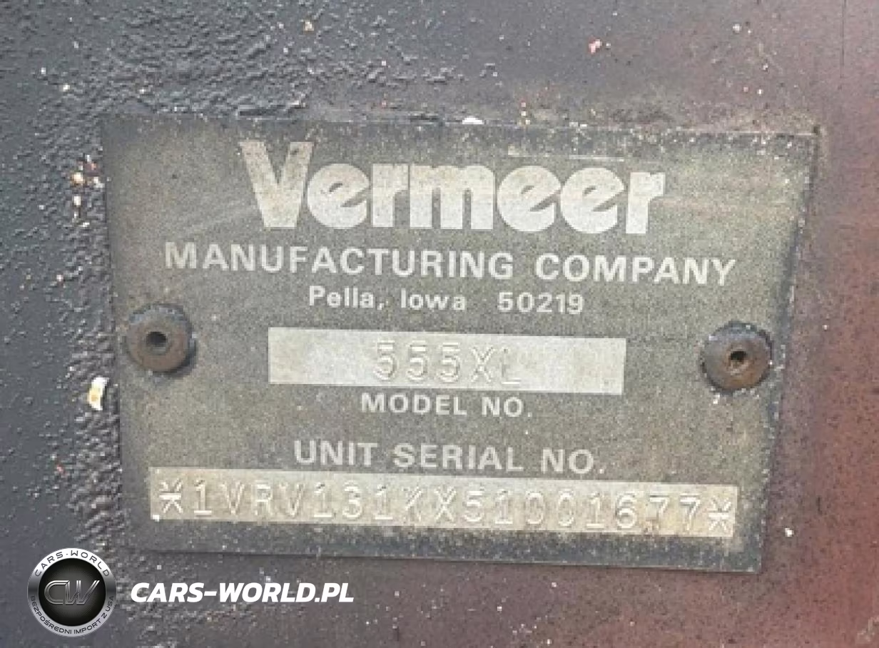 2009 Vermeer 555Xl - Round Baler VIN:1VRV131KX51001677 - 3