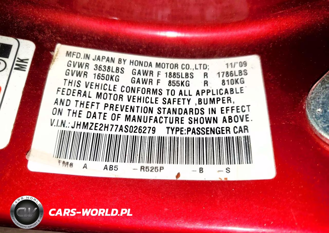 2010 Honda Insight Ex VIN:JHMZE2H77AS026279 - 12