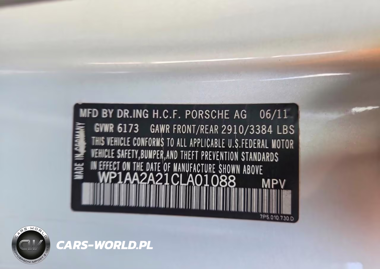 2012 Porsche Cayenne VIN:WP1AA2A21CLA01088 - 13