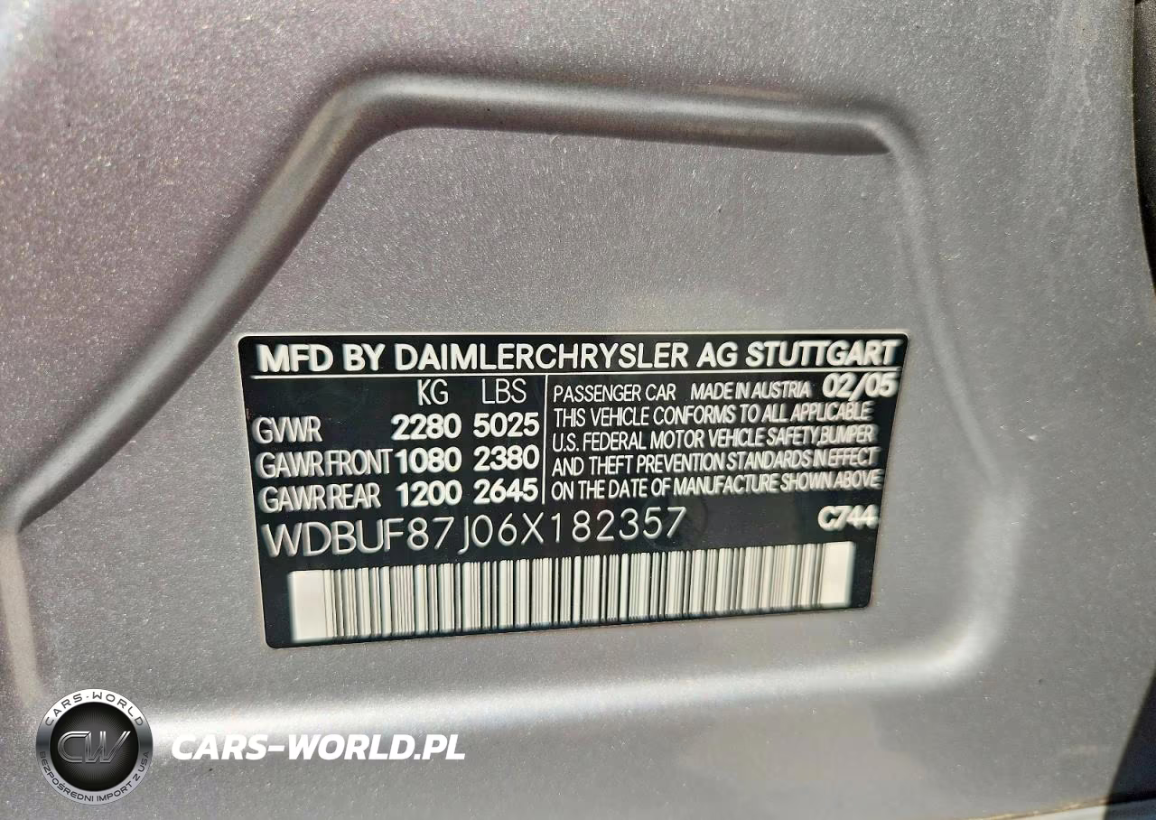 2006 Mercedes-Benz E 350 4Matic VIN:WDBUF87J06X182357 - 13
