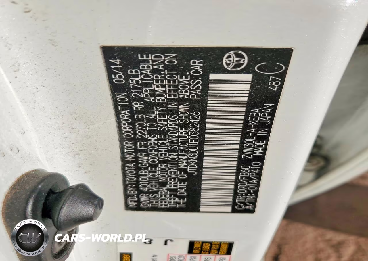 2014 Toyota Prius VIN:JTDKN3DU1E0382426 - 13