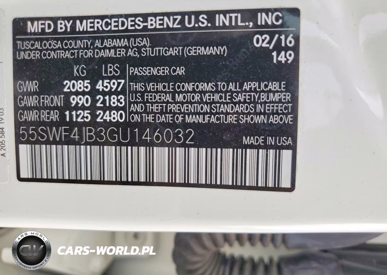 2016 Mercedes-Benz C 300 VIN:55SWF4JB3GU146032 - 12