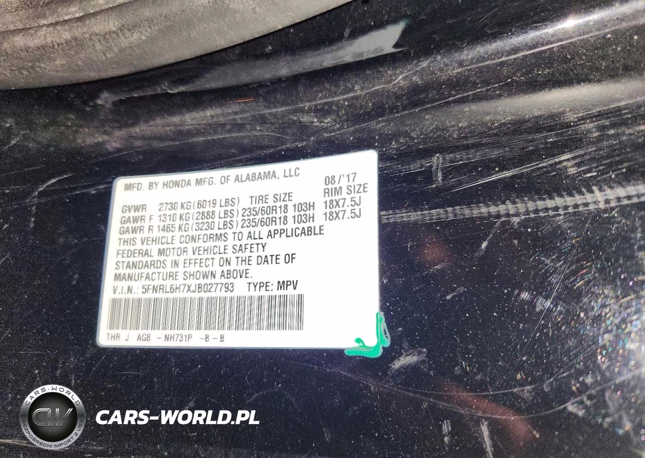 2018 Honda Odyssey Exl VIN:5FNRL6H7XJB027793 - 14
