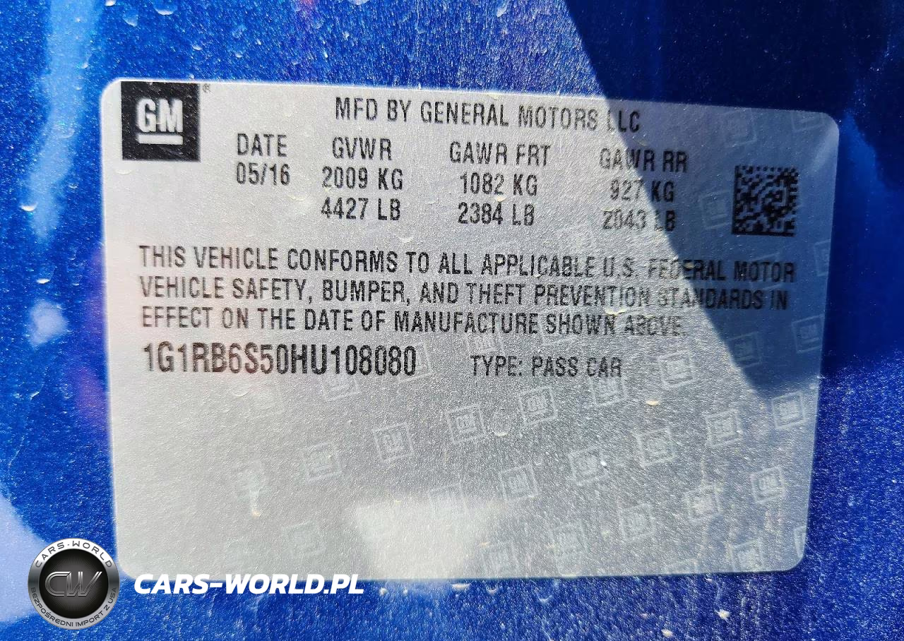 2017 Chevrolet Volt Premier VIN:1G1RB6S50HU108080 - 13