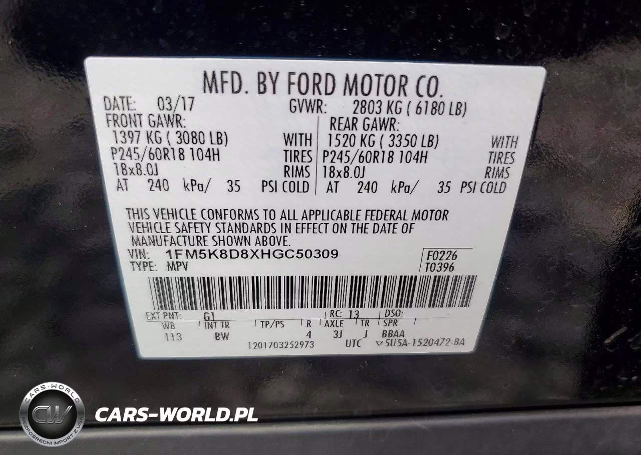 2017 Ford Explorer Xlt VIN:1FM5K8D8XHGC50309 - 13