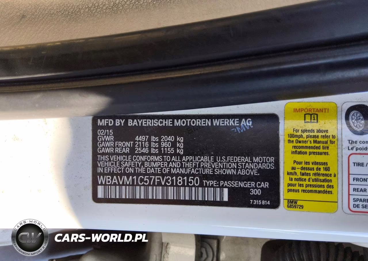 2015 BMW X1 Sdrive28I VIN:WBAVM1C57FV318150 - 13