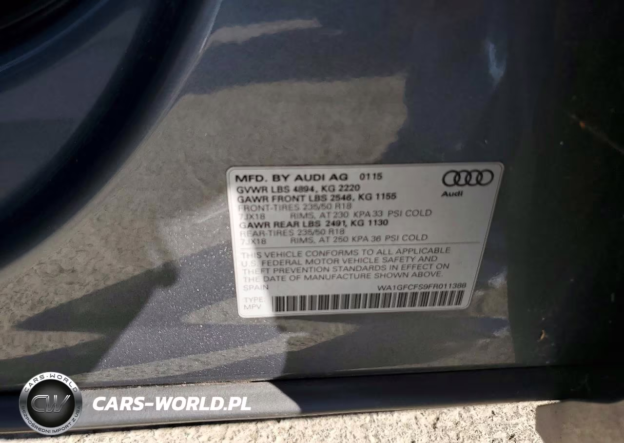 2015 Audi Q3 Prestige VIN:WA1GFCFS9FR011388 - 12