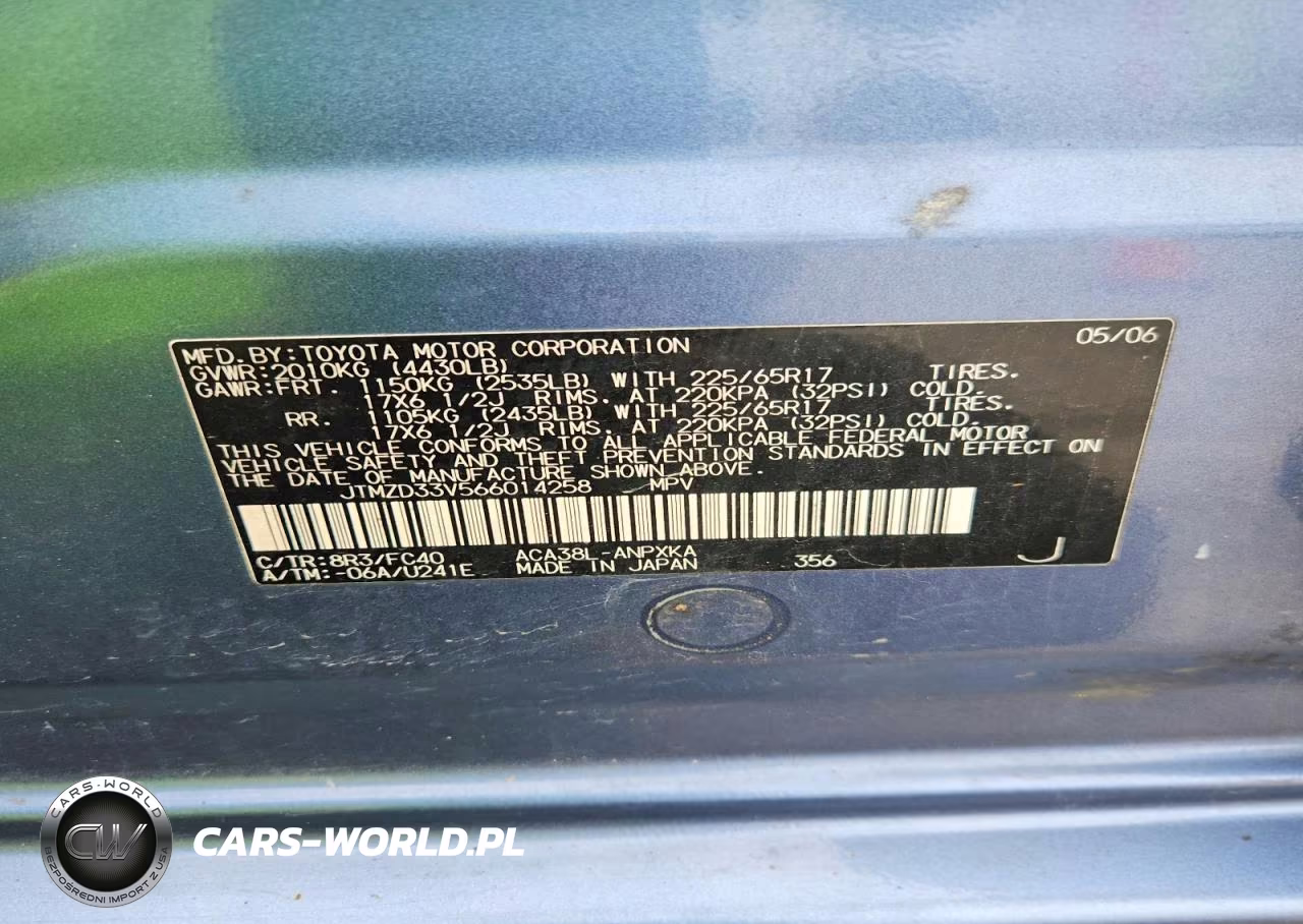2006 Toyota Rav4 Base VIN:JTMZD33V566014258 - 14