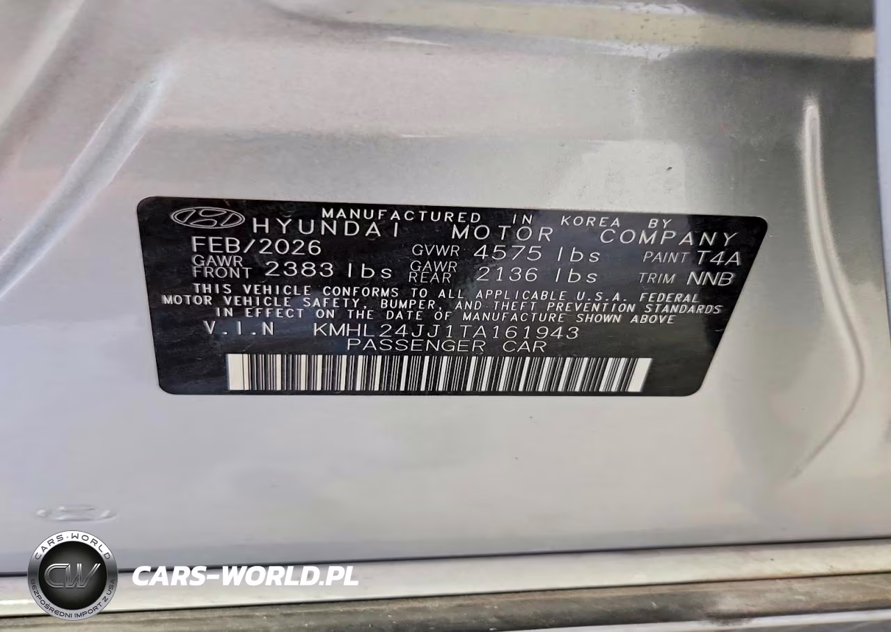 2026 Hyundai Sonata Hybrid Blue VIN:KMHL24JJ1TA161943 - 13