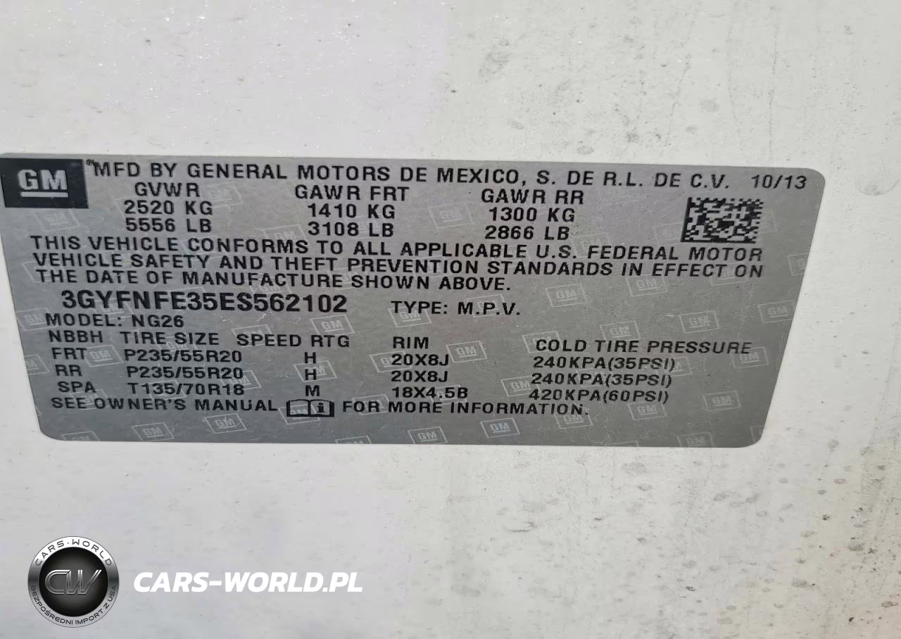 2014 Cadillac Srx Performance Collection VIN:3GYFNFE35ES562102 - 13