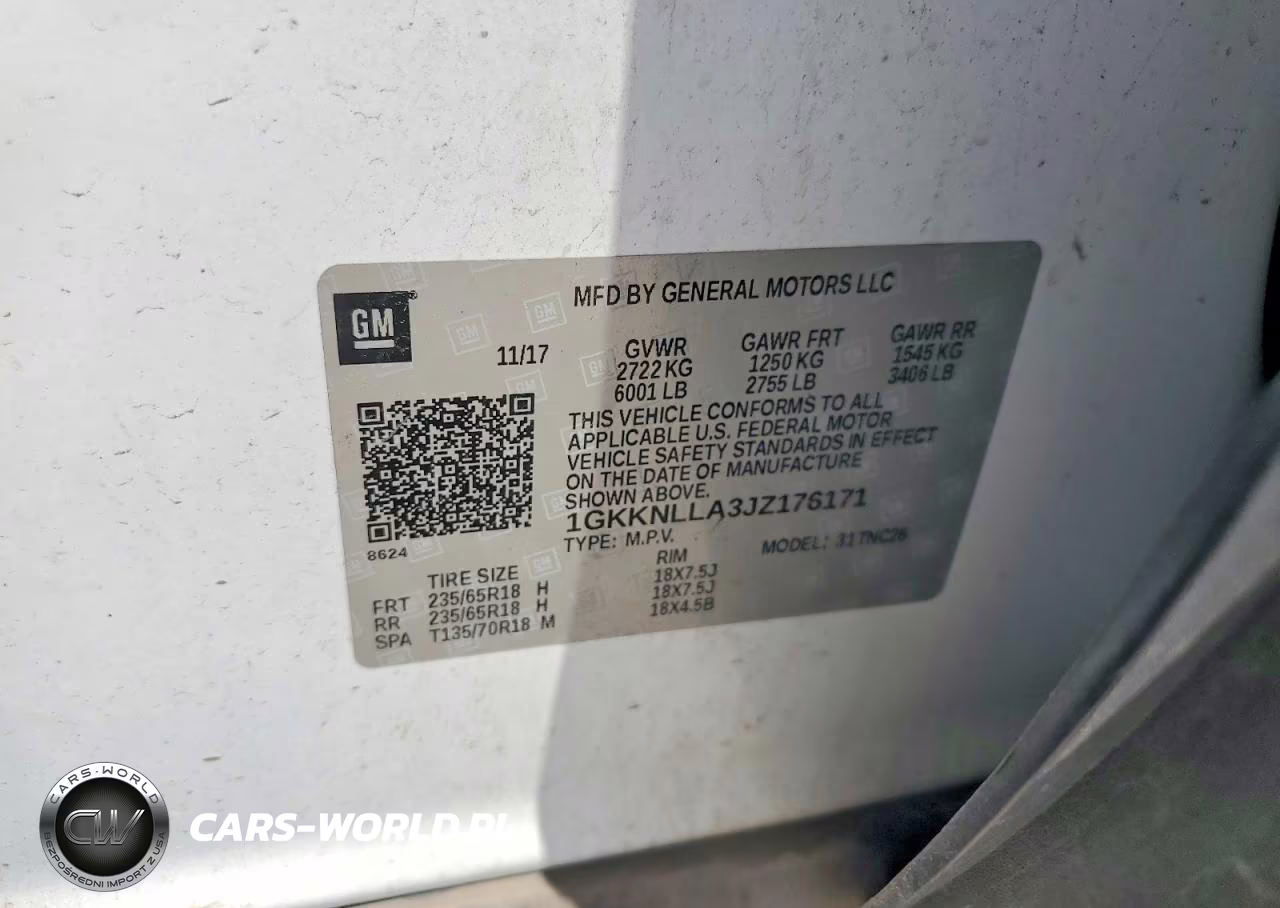 2018 GMC Acadia Sle VIN:1GKKNLLA3JZ176171 - 13