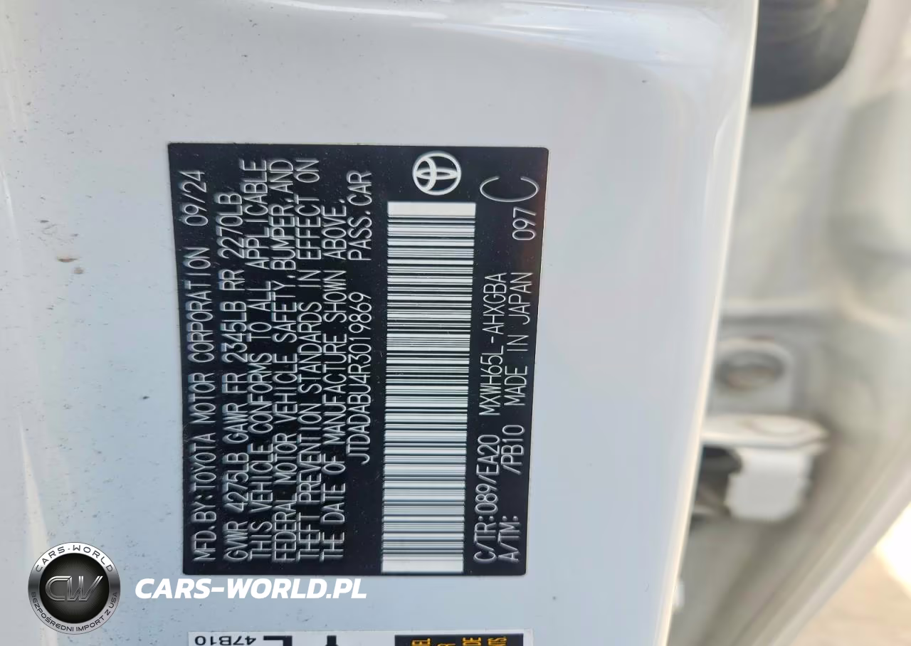 2024 Toyota Prius Xle VIN:JTDADABU4R3019869 - 12