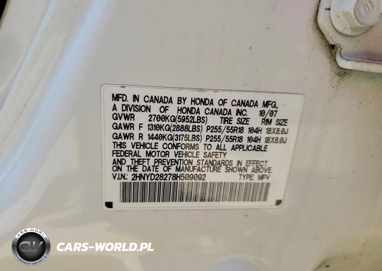 2008 Acura Mdx VIN:2HNYD28278H509092 - 13
