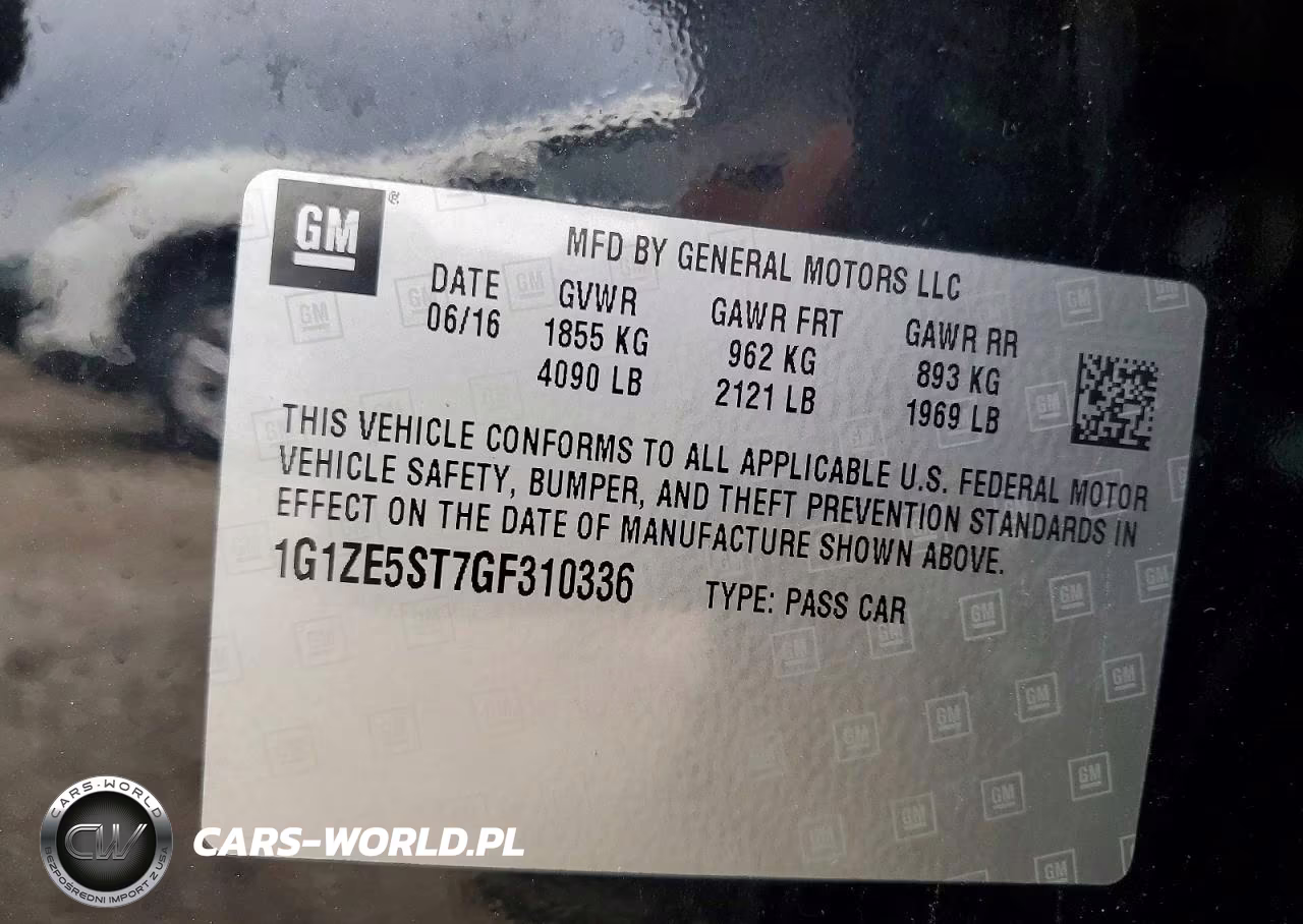 2016 Chevrolet Malibu Lt VIN:1G1ZE5ST7GF310336 - 12