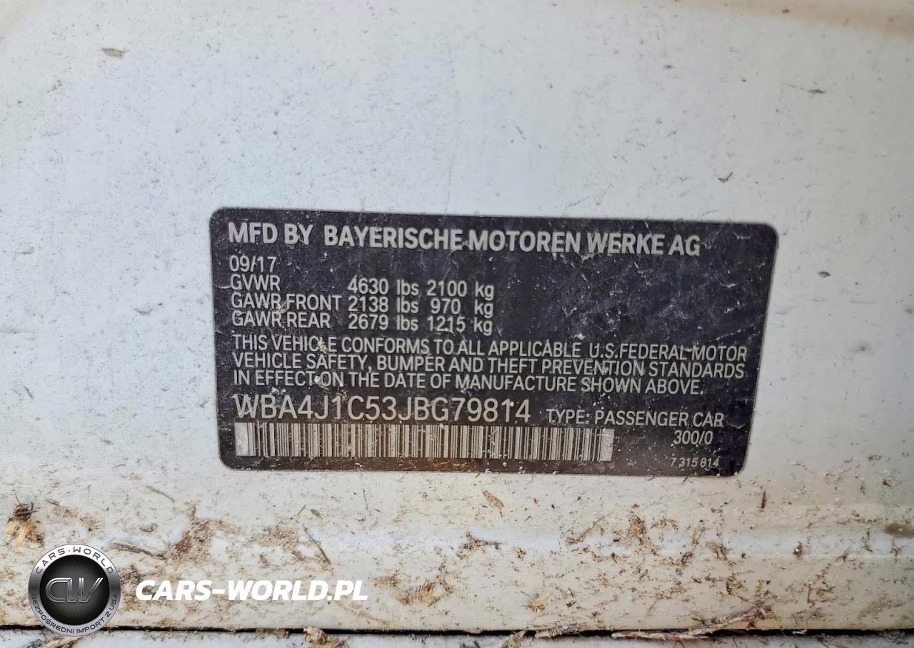 2018 BMW 430I Gran Coupe VIN:WBA4J1C53JBG79814 - 13