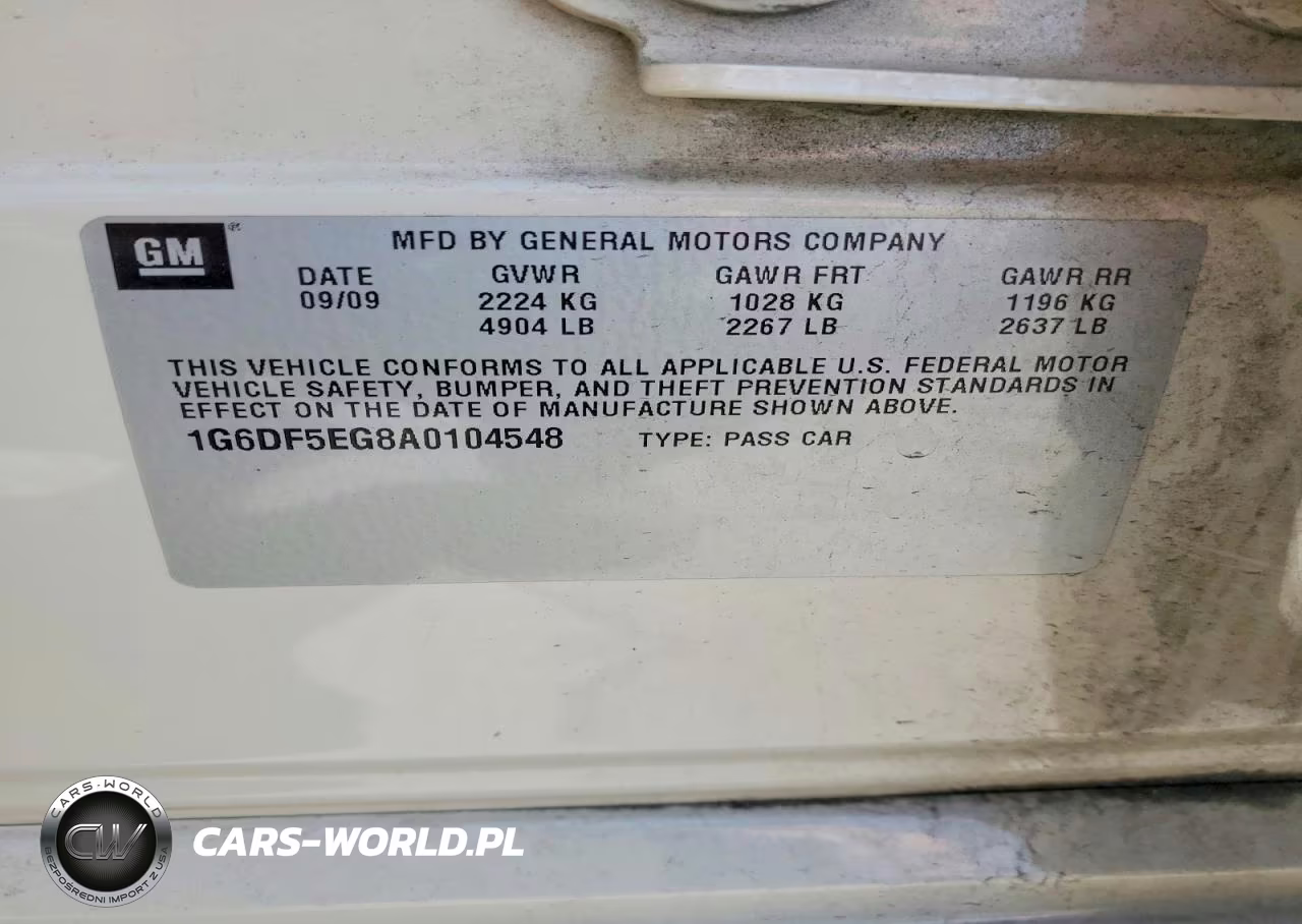 2010 Cadillac Cts Luxury Collection VIN:1G6DF5EG8A0104548 - 11
