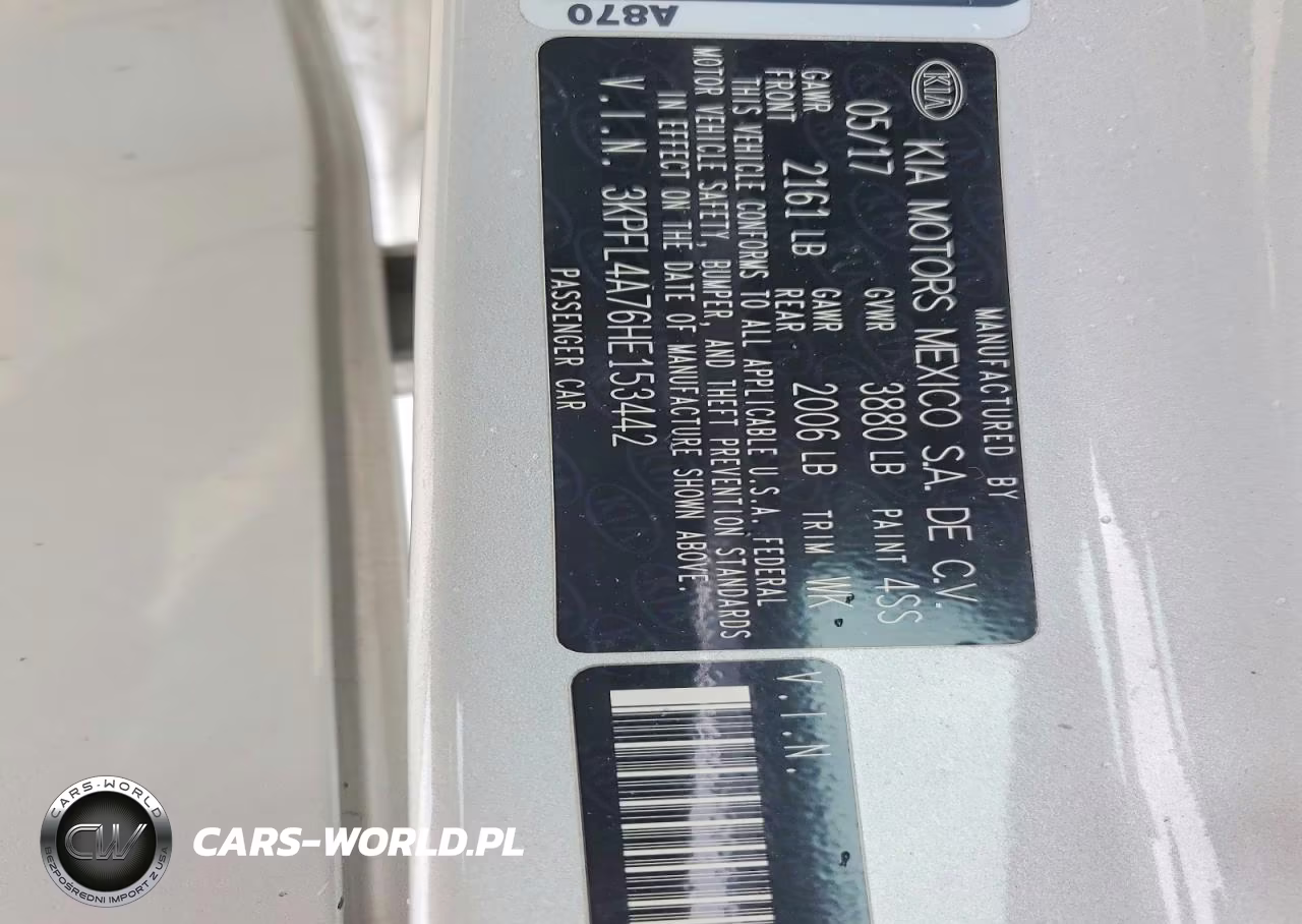 2017 Kia Forte Lx VIN:3KPFL4A76HE153442 - 12