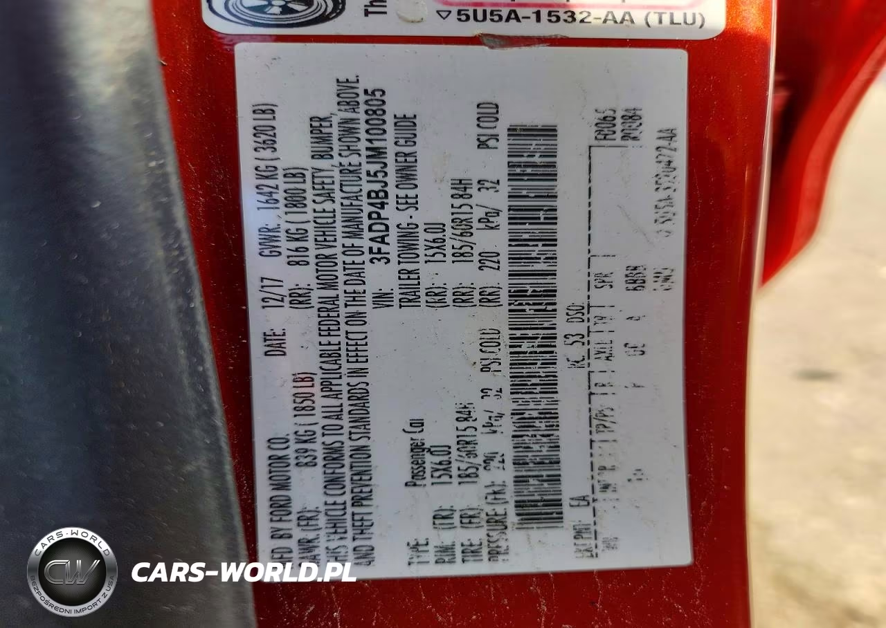 2018 Ford Fiesta Se VIN:3FADP4BJ5JM100805 - 12