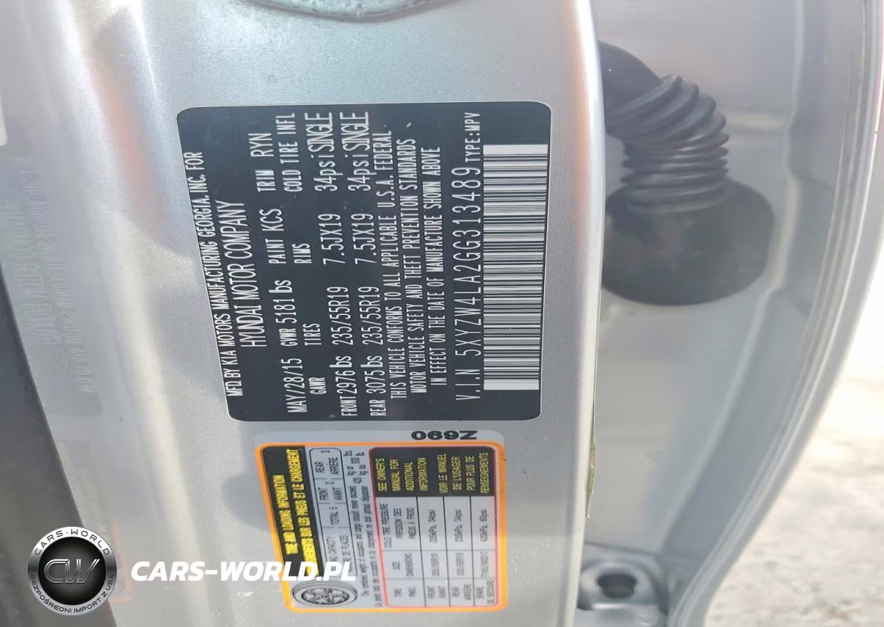 2016 Hyundai Santa Fe Sport 2.0T VIN:5XYZW4LA2GG313489 - 12