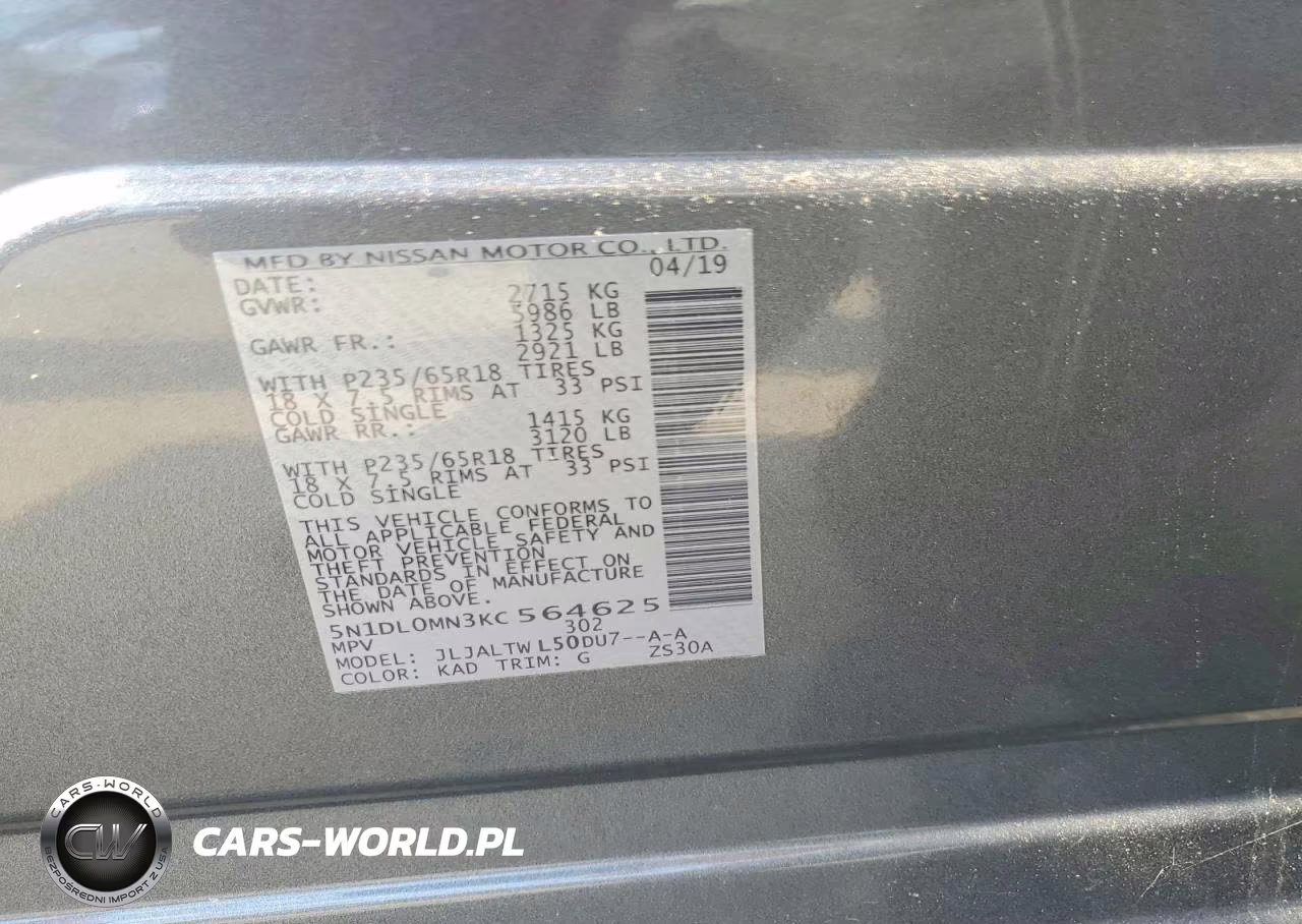 2019 Infiniti Qx60 Luxe VIN:5N1DL0MN3KC564625 - 12