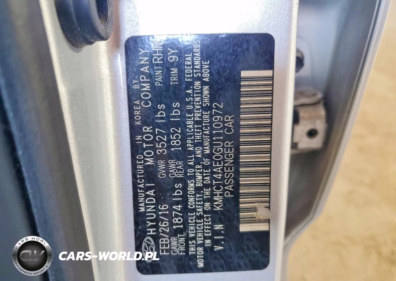 2016 Hyundai Accent VIN:KMHCT4AE0GU110972 - 12