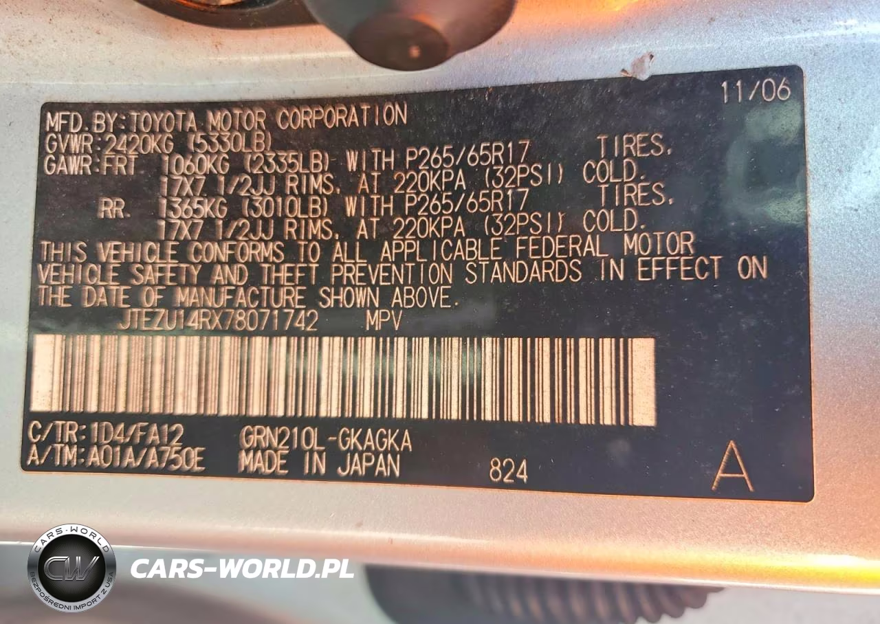 2007 Toyota 4Runner Sr5 VIN:JTEZU14RX78071742 - 13