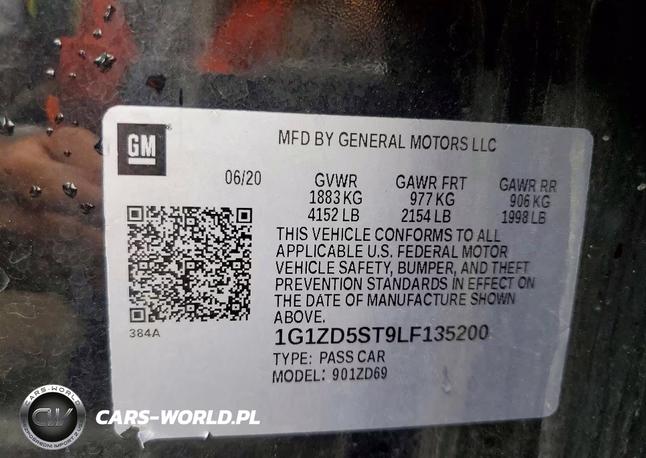 2020 Chevrolet Malibu Lt VIN:1G1ZD5ST9LF135200 - 12