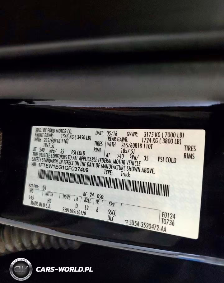 2016 Ford F150 Supercrew VIN:1FTEW1EG1GFC37409 - 13