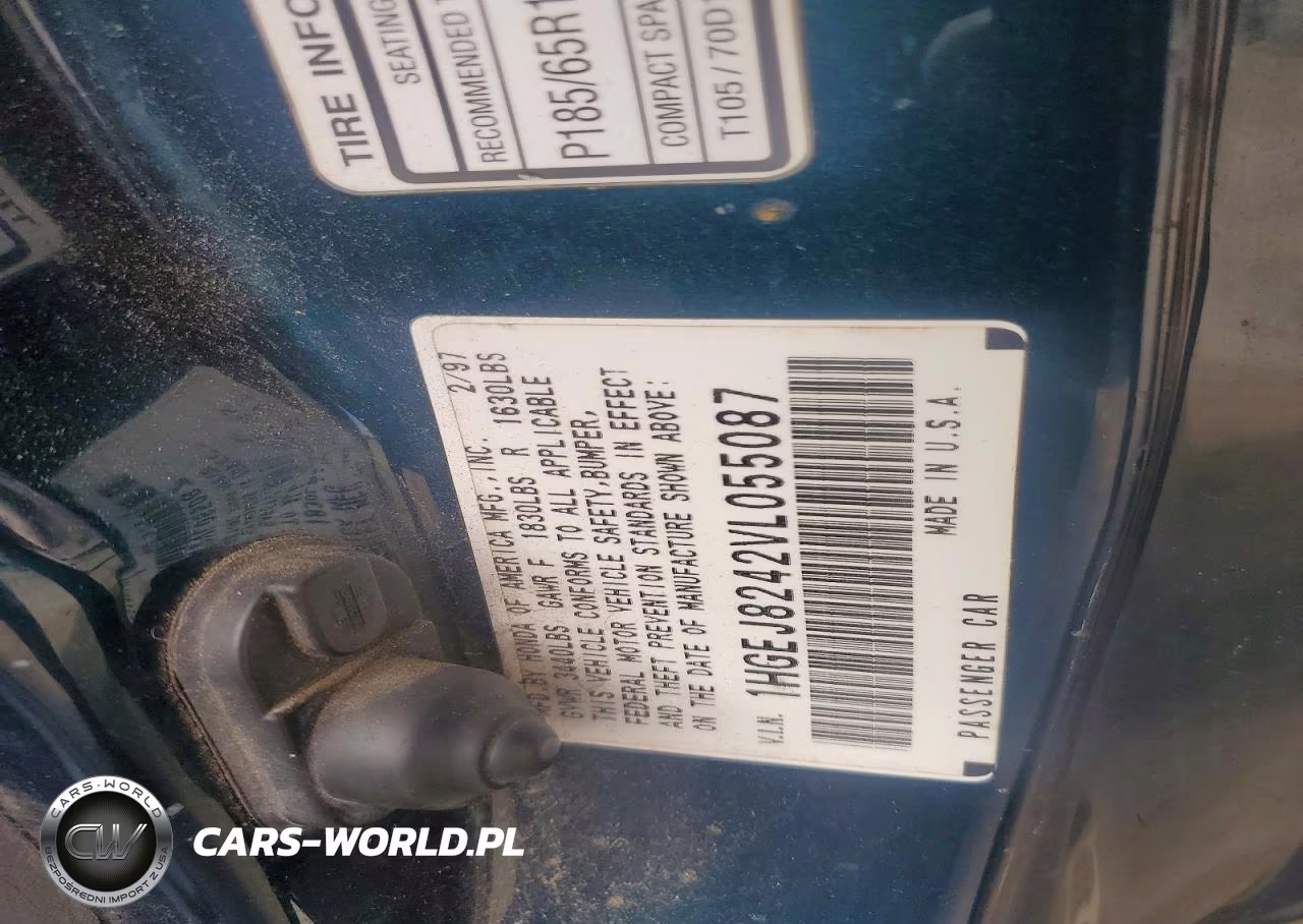 1997 Honda Civic Ex VIN:1HGEJ8242VL055087 - 12