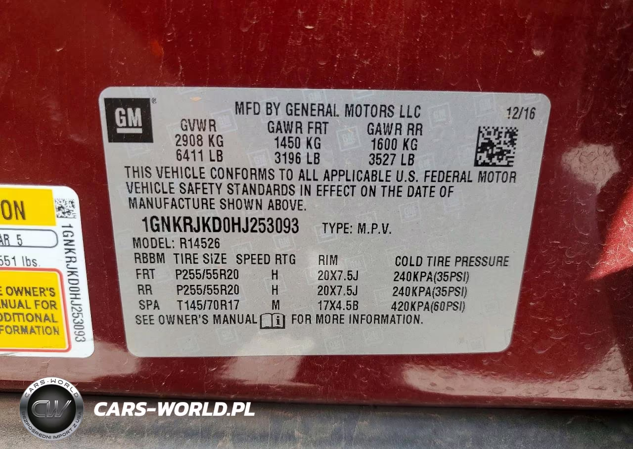 2017 Chevrolet Traverse Premier VIN:1GNKRJKD0HJ253093 - 13